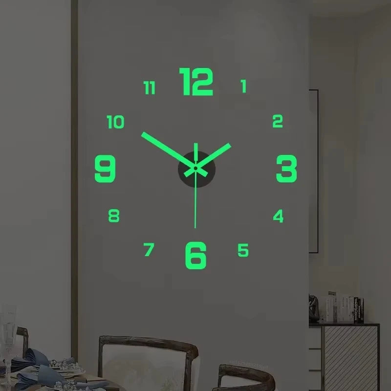 Silent 3D Wall Clock – Modern Home Decor