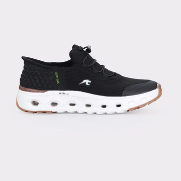 Black Cushioned Air-Sole Sneakers